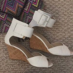 Cute white wedges